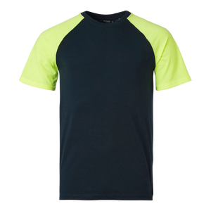 Navy/fluorescent yellow