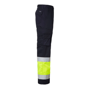 Navy/fluorescent yellow